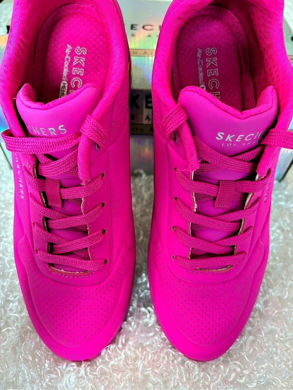 Skechers Street Uno - Night Shades Athletic Shoes Pink US 9